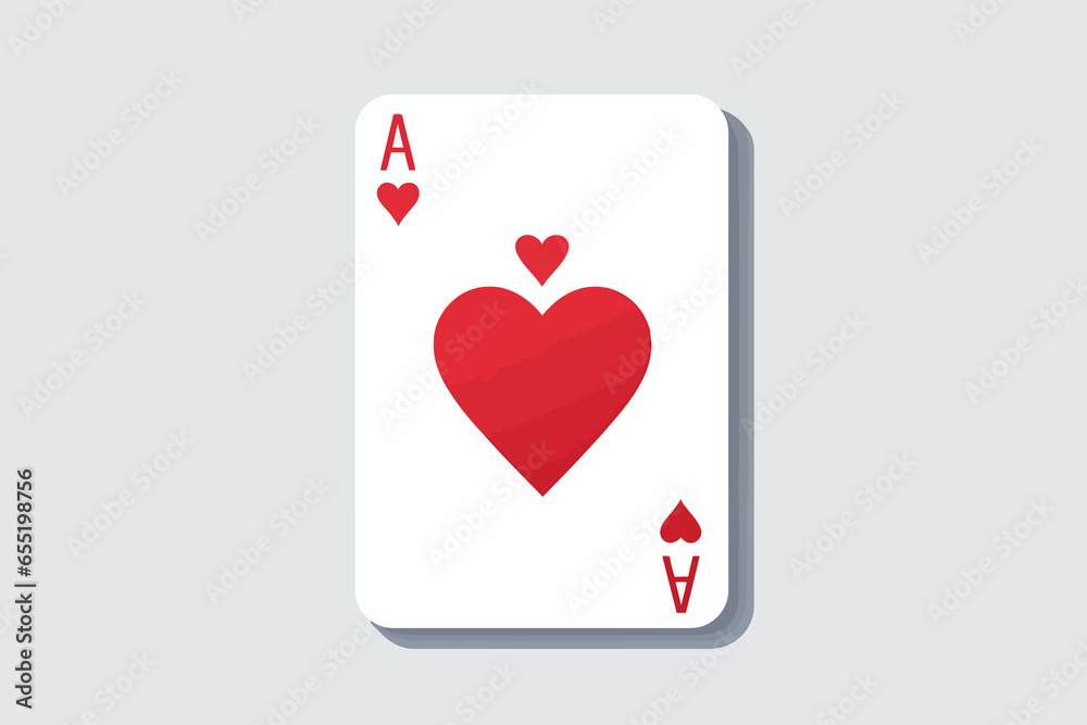 Playing Card vector flat minimalistic isolated vector style illustration Playing Card vector flat minimalistic isolated vector style illustration