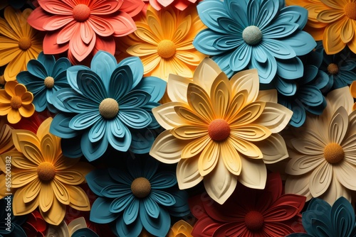 image for decoration of flowers with a 3d effect