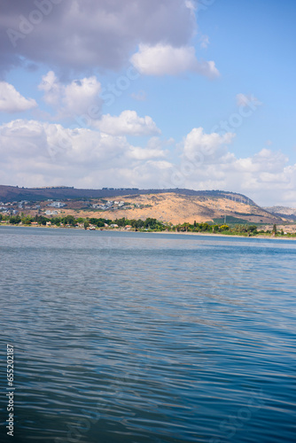 Canvastavla The Sea Of Galilee in Tiberias, Israel, Where Jesus walked on the water