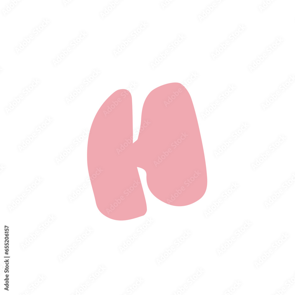 letter hand drawn alphabet colorful lowercase H letter hand drawn alphabet colorful lowercase H