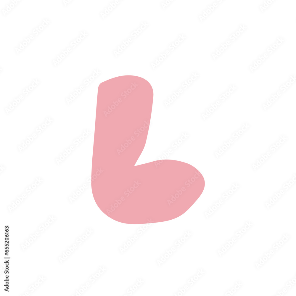 letter hand drawn alphabet colorful lowercase L letter hand drawn alphabet colorful lowercase L