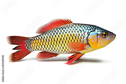 Illustration of a goldfish isolated on white background