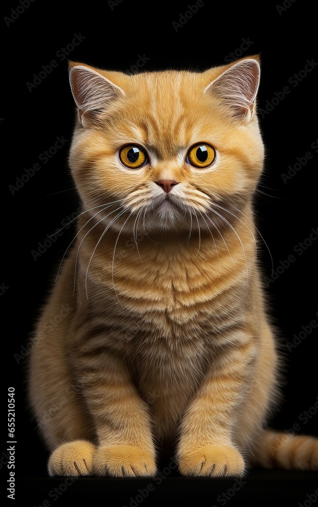 An orange Persian cat portrait