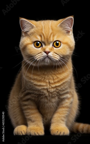 An orange Persian cat portrait