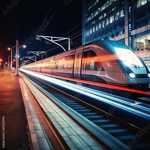 Night city train speed