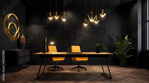 Modern and Dark Office