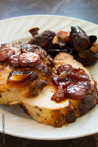 Cuadro en lienzo roast meat with vegetables