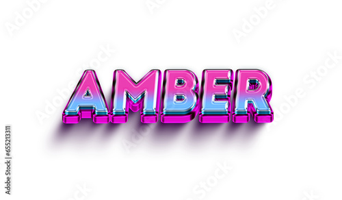   Colorful 3d Abstract Text name 