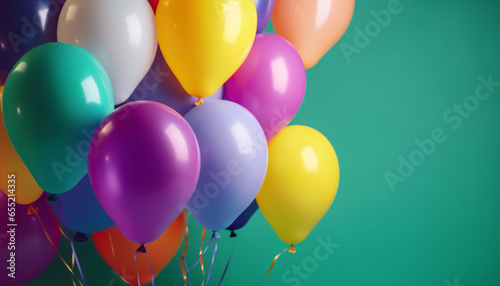 colorful balloons background