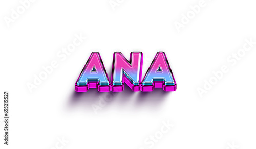 
    Colorful 3d Abstract Text name