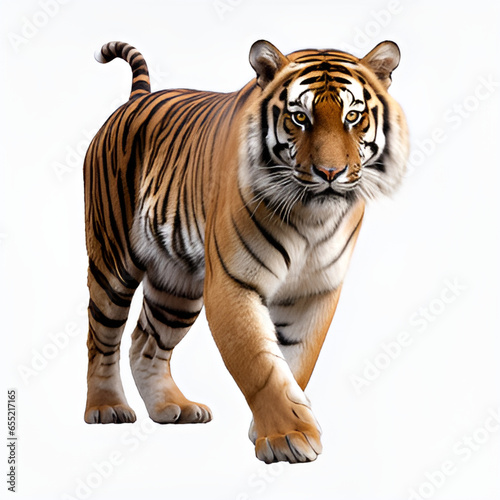 tiger isolated on white background tiger  animal  cat  wildlife  feline  mammal  wild  bengal  zoo  nature  predator  stripes  siberian  