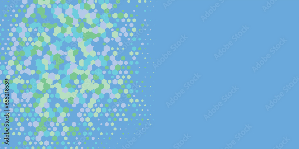 Geometric abstract Hexagon multi Color Background