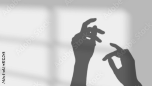 black shadow of hand silhoutte