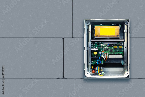 Electronics cabinet. Digita...