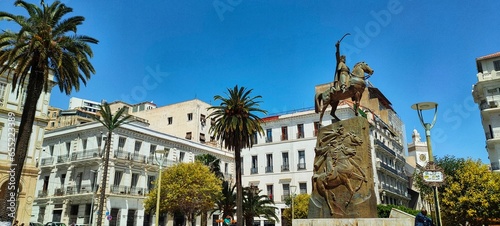 Monument to Emir Abdelkader El Djezairi in Algiers, Algeria