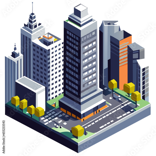 Capital, tall building, multi-storey building, big city, building, construction, vector