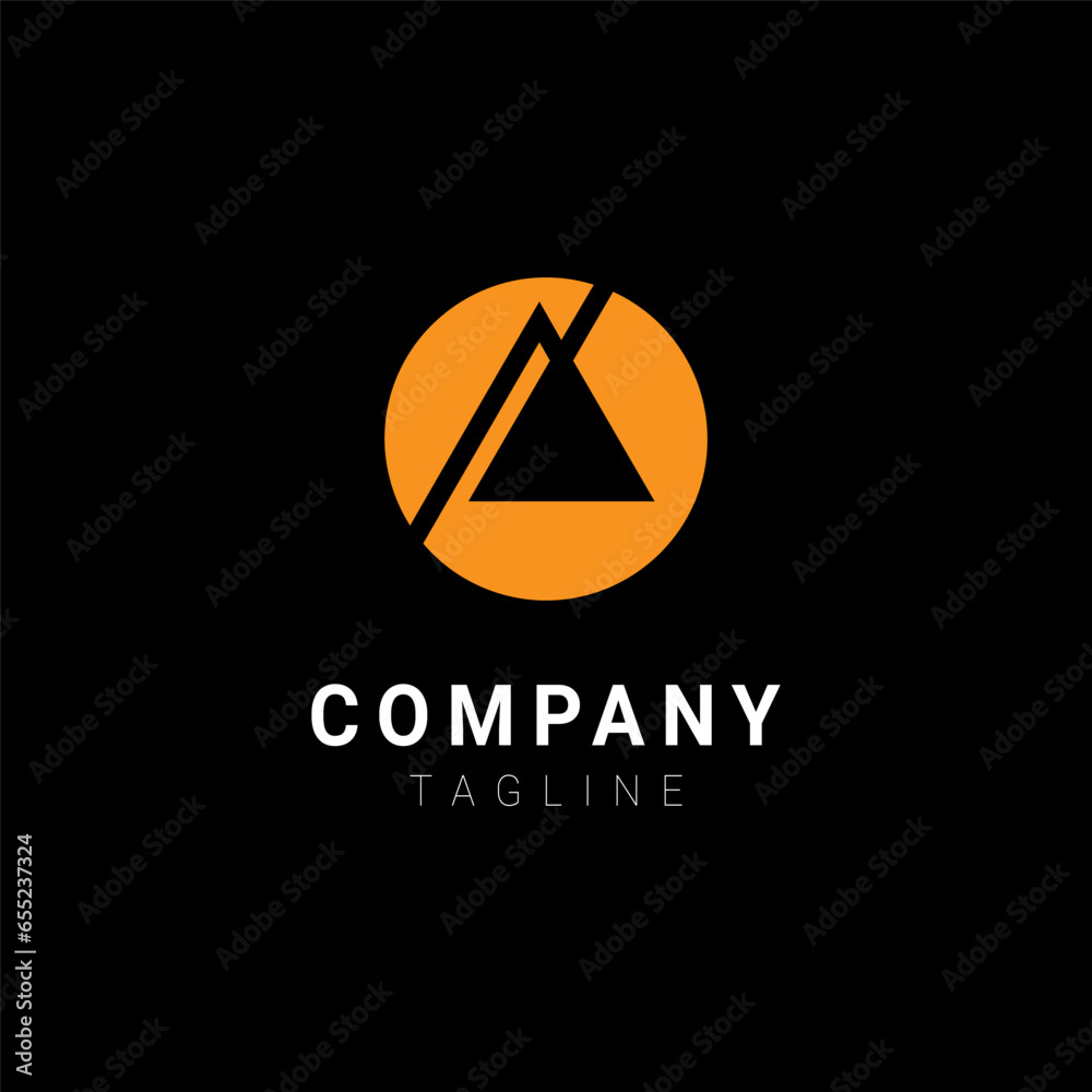 play button circular minimalist logo design play button circular minimalist logo design