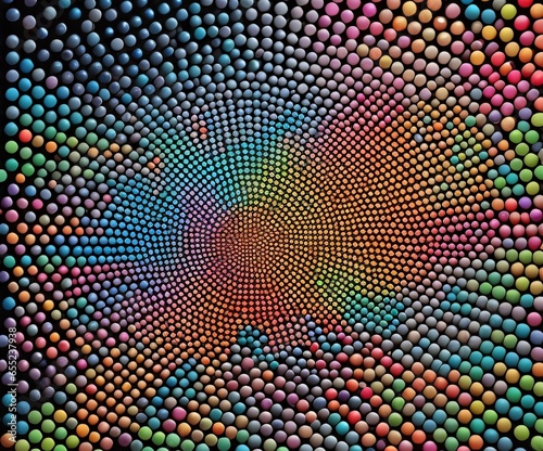 abstract colorful balls background. generative ai