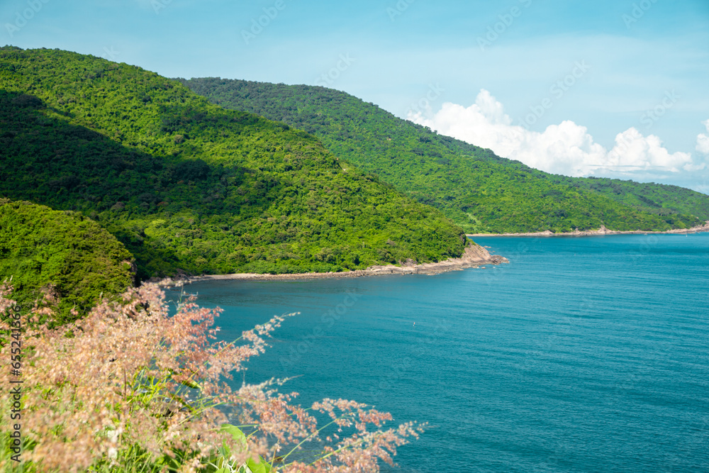 Obraz premium My Khe Beach Da Nang Vietnam View from the mountain 