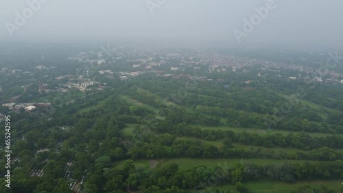 Aerial view of residential area Gulberg in Lahore Pakistan photo