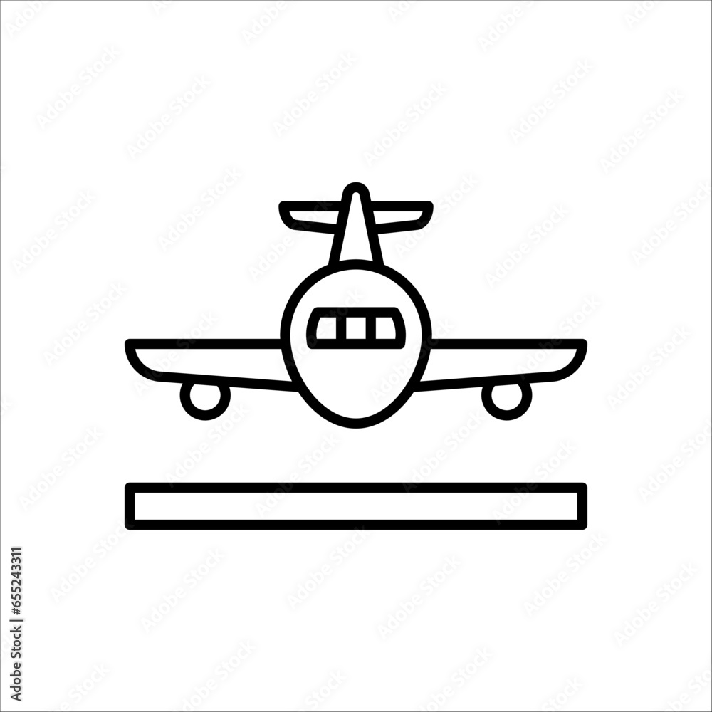 Airplane icon travel logo template on white background Airplane icon travel logo template on white background