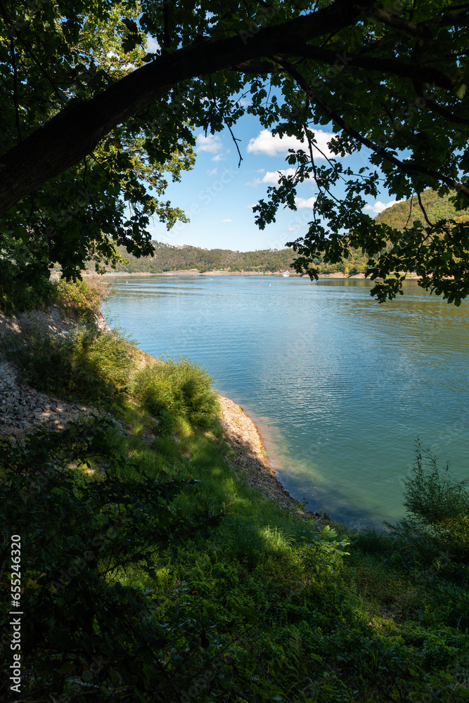 Edersee Talsperre Damm bei Waldeck in Hessen Edersee Talsperre Damm bei Waldeck in Hessen