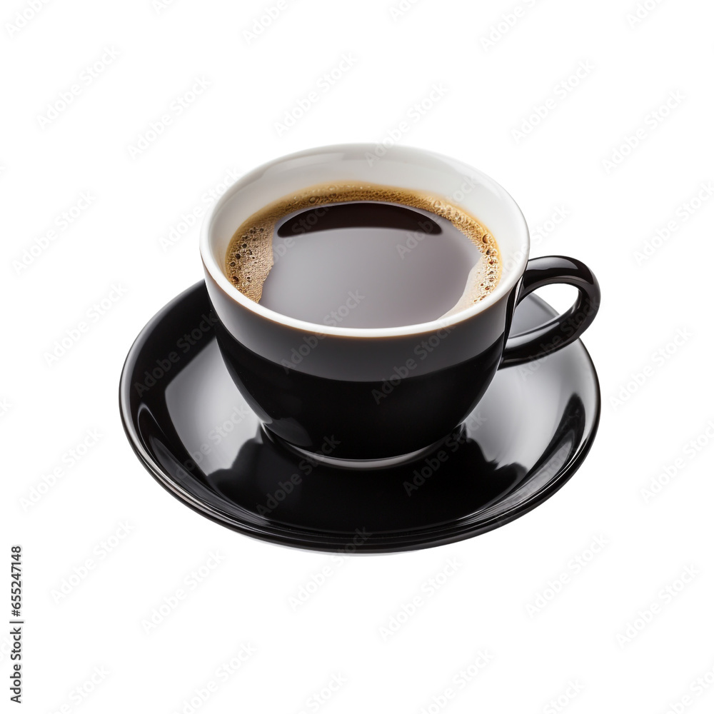 Black coffee cup isolated, png, no background Black coffee cup isolated, png, no background