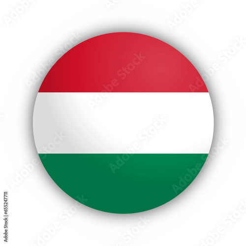 Flaga Węgier Przycisk