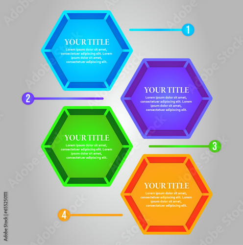 Timeline infographic design with options 4 elements scheme, diagram templates.