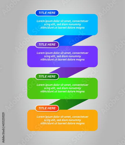 Timeline infographic design with options 4 elements scheme, diagram templates.