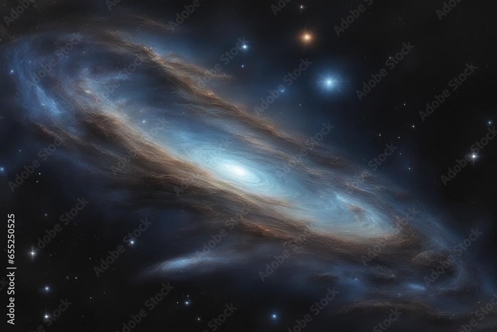 Fototapeta premium Coal hued starry backdrop