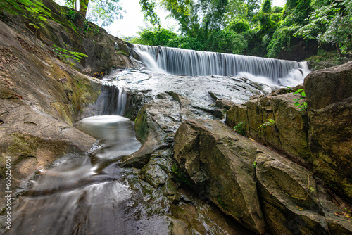 Beautiful waterfall in jungle.