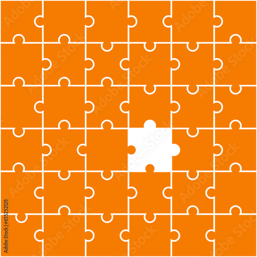 Orange jigsaw pattern. jigsaw line pattern. jigsaw seamless pattern. Decorative elements, clothing, paper wrapping, bathroom tiles, wall tiles, backdrop, background.