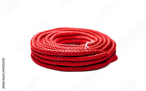 red rope isolated on white