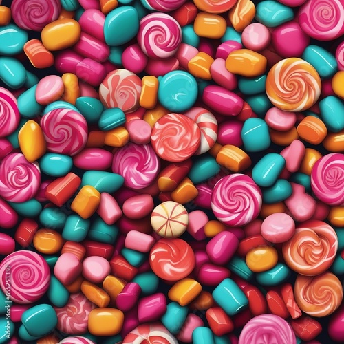 colorful candy background © Rani