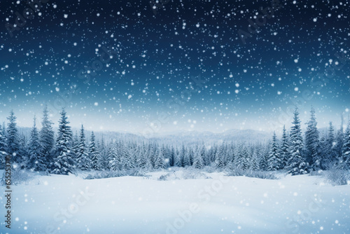 Snowy winter landscape