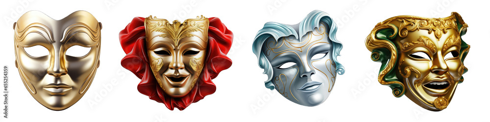 Theatre Mask clipart collection, vector, icons isolated on transparent ...