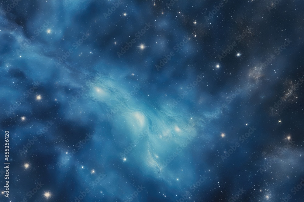 Steel blue stellar heaven backdrop