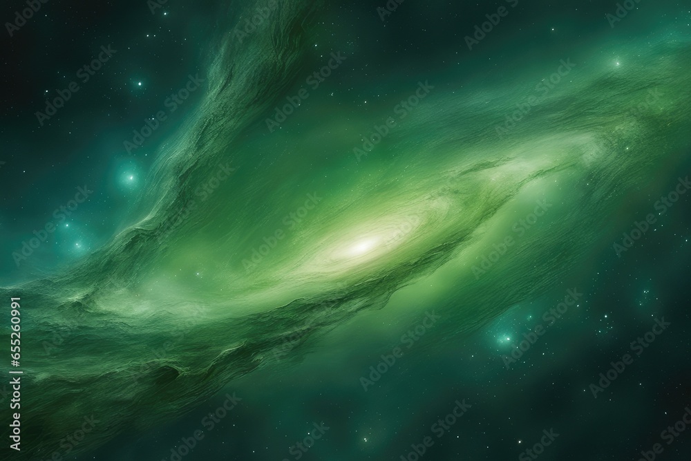 Fototapeta premium Avocado interstellar canvas creation