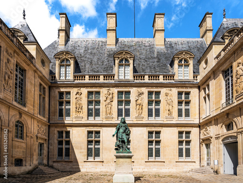 Photography The main courtyard of Hôtel Carnavalet, house of Carnavalet Museum dedicated to