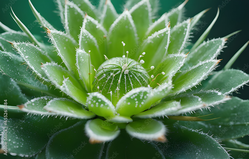 green succulent/ cactus plant ;macro photograph green succulent/ cactus plant ;macro photograph