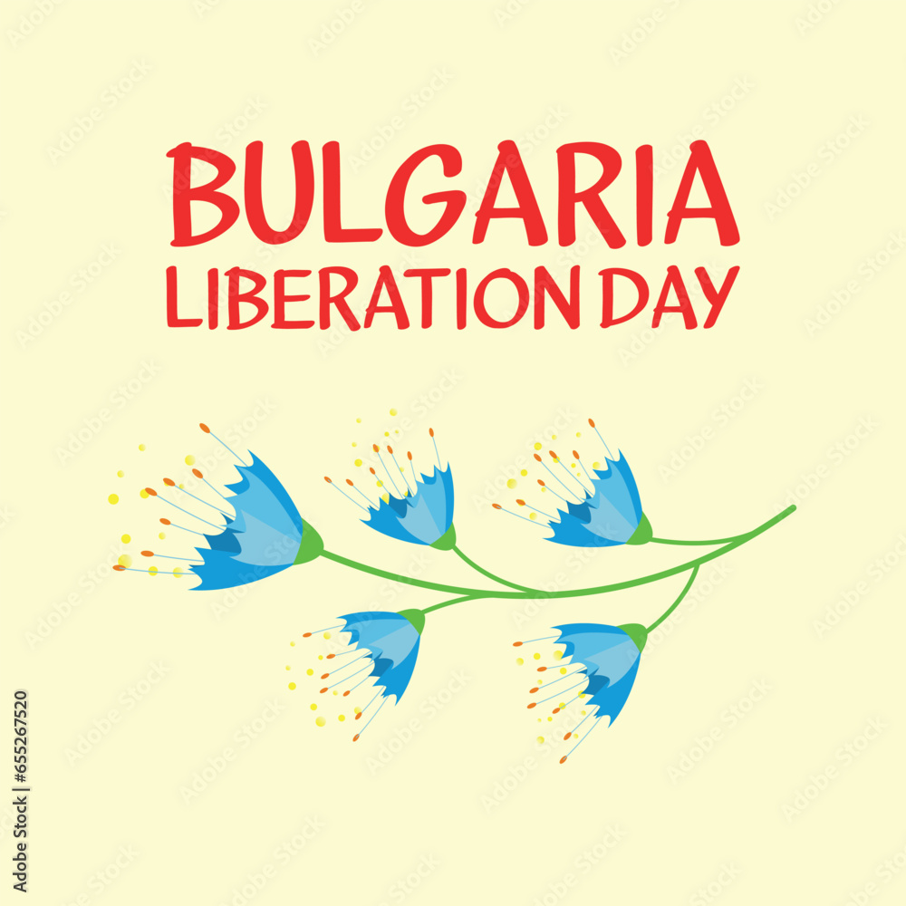 Bulgaria  liberation day  . Design suitable for greeting card poster and banner