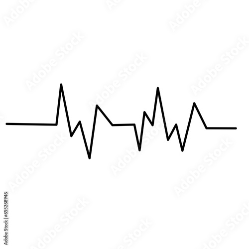 Heartbeat line icon