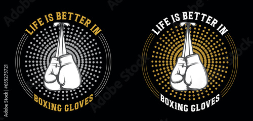 Boxing t-shirt design, Vantage boxing t-shirt design.