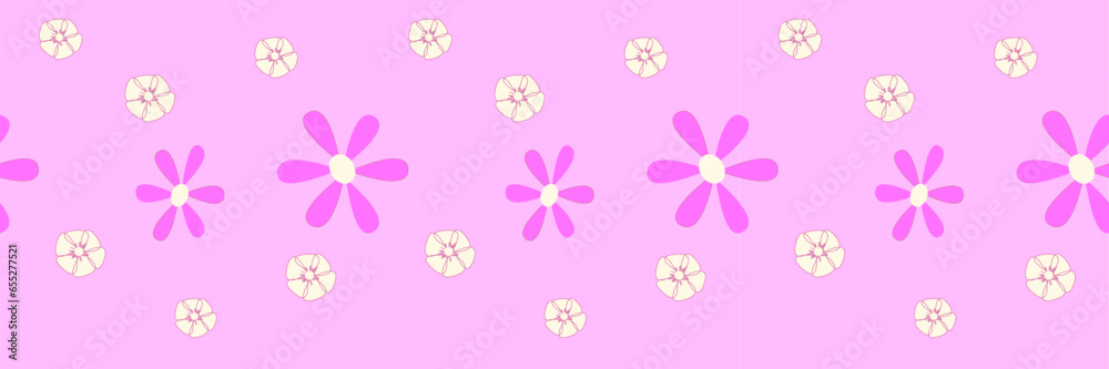 seamless pattern with pink flowers seamless pattern with pink flowers