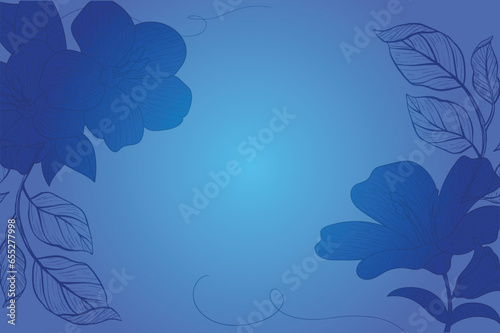 flower background line art vector design