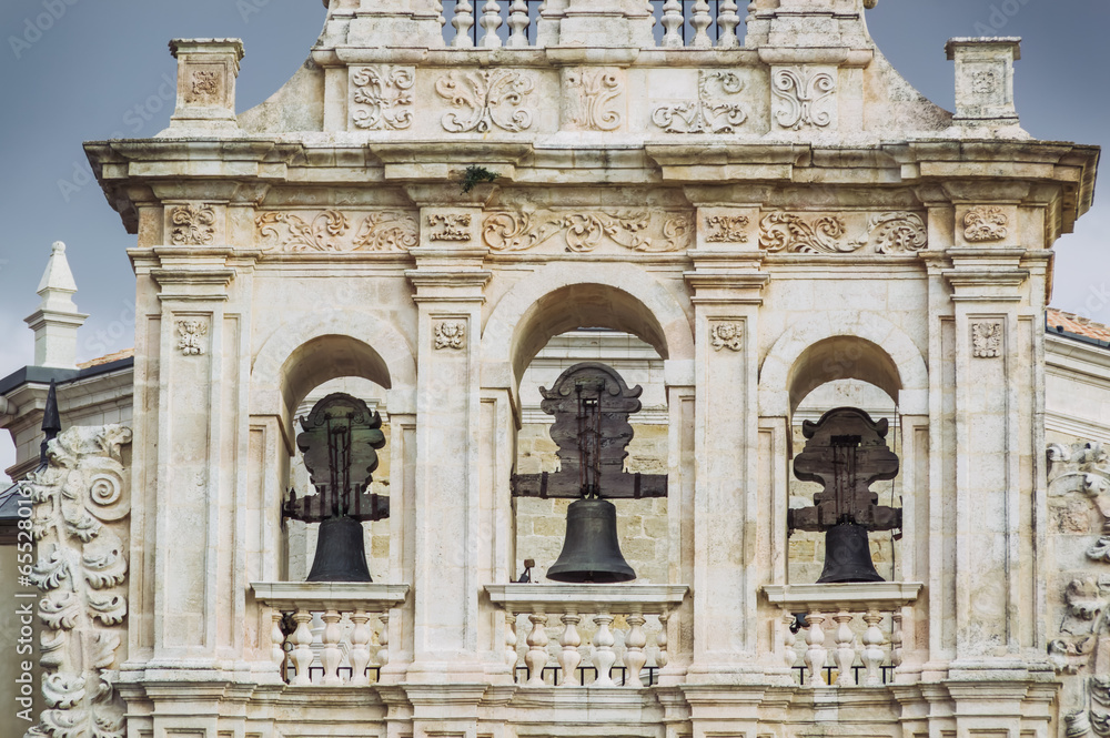 The bell tower of the Monastery of Santa María de La Vid, La Vid y Barrios, Burgos, Spain