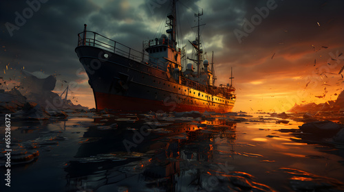 Tanker in the sea © Kateryna Kordubailo