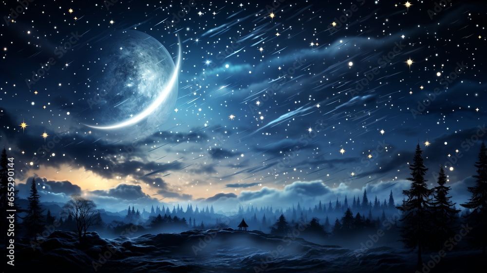 Fototapeta premium sky with stars or cloud or sun