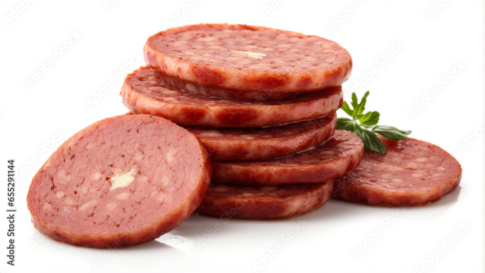 Fried meat sausage nuggets cut into pieces give a delicious taste 4 Fried meat sausage nuggets cut into pieces give a delicious taste 4